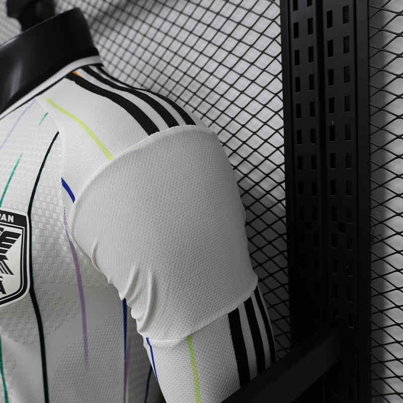 (S-3XL) 26-27 Player Version Japan Away White LS Thailand Soccer Jersey AAA-888