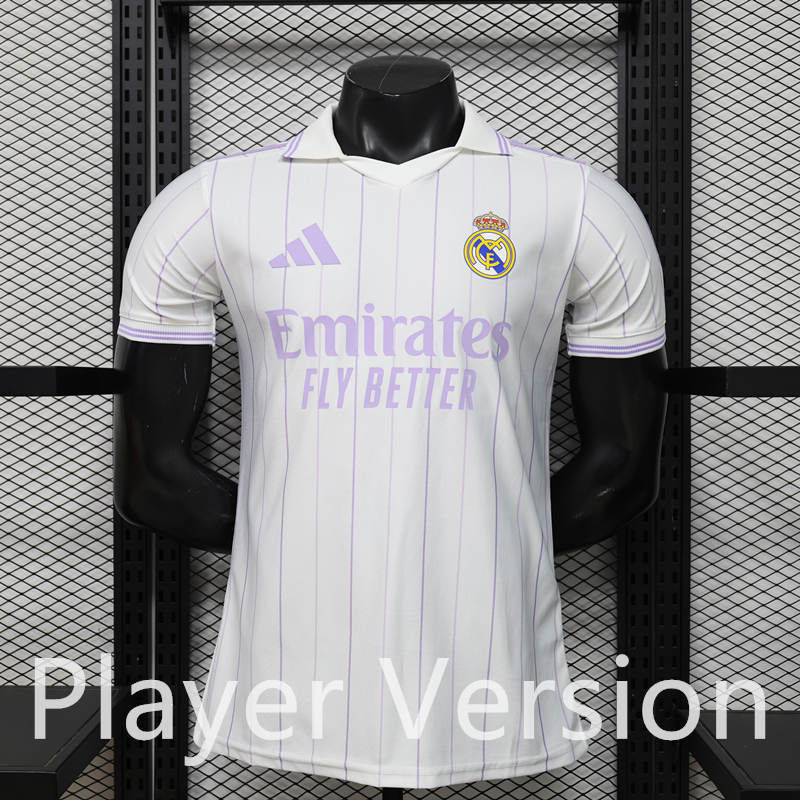 (S-3XL) Player Retro Version 26-27 Real Madrid White Thailand Soccer Jersey AAA-888