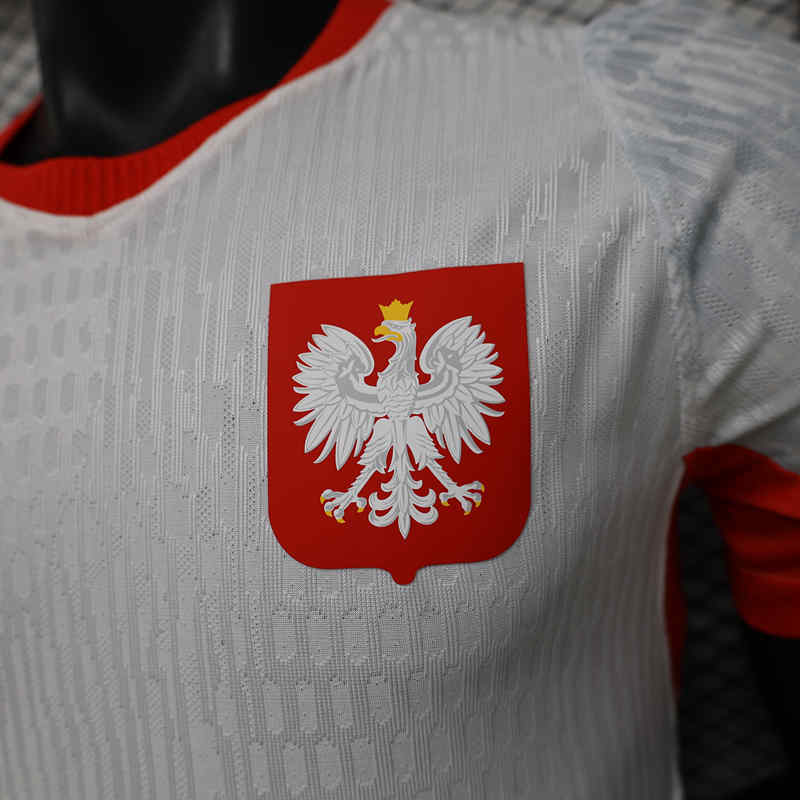 Player Version 26-27 Poland Home White Thailand Soccer Jersey AAA-888