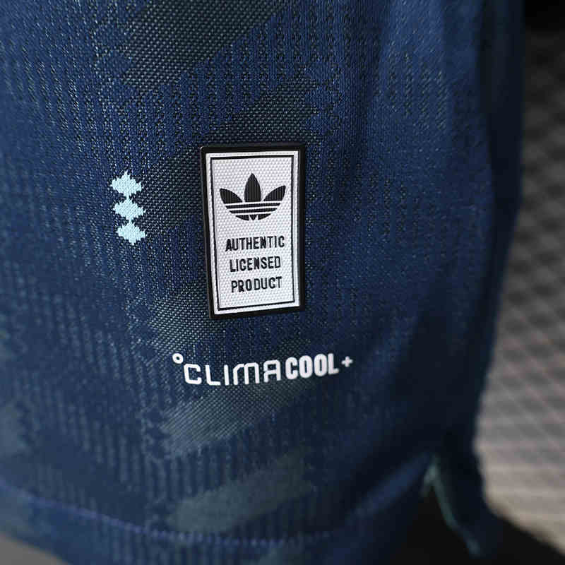 (S-3XL) 26-27 Player Version Germany Away Blue LS Thailand Soccer Jersey AAA-888