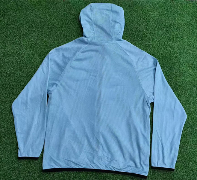 (S-3XL) 26-27 France Blue Thailand Trench Coats With Hat-0255