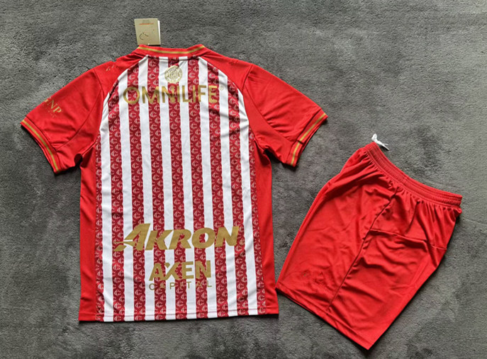 26-27 Deportivo Guadalajara Home Red&White Striped Soccer Uniform-2483