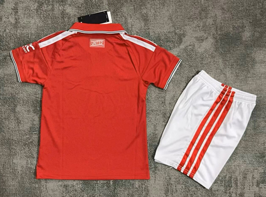 26-27 Manchester United Home Kids/Youth Soccer Uniform-2483