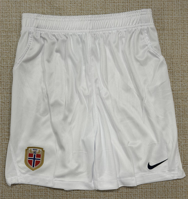 26-27 Norway Home White Thailand Soccer Shorts-5929