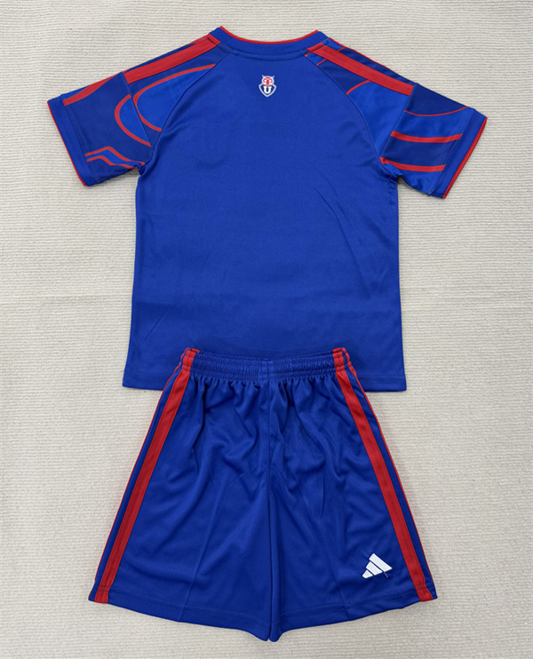 26-27 Universidad de Chile Home Blue Kids/Youth Soccer Uniform-AY
