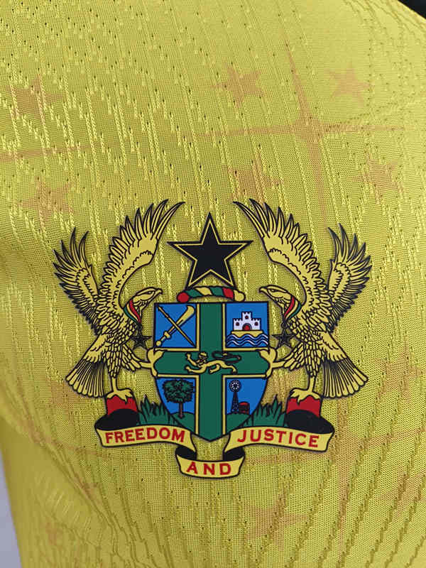 26-27 Player Special Version Ghana Yellow Thailand Soccer Jersey AAA-0871