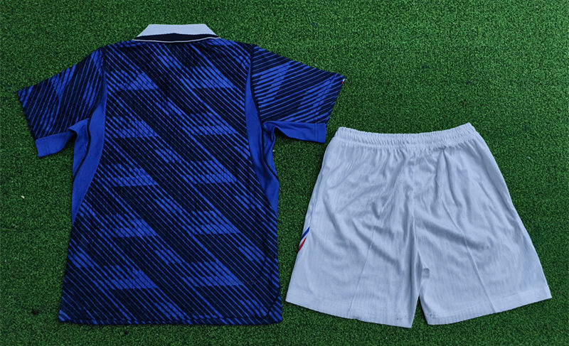 Player Version 26-27 France Home Blue Kids/Youth Soccer Uniform-9926