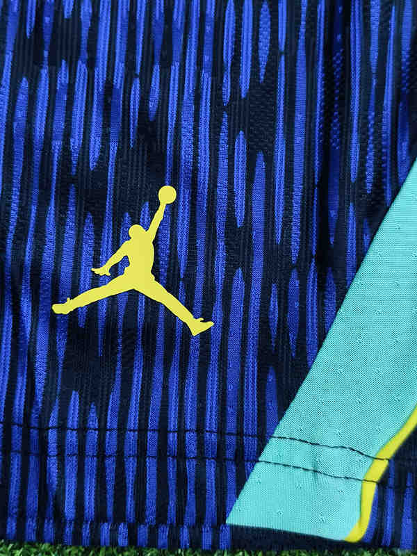 Player Version 26-27 Brazil Away Blue Kids/Youth Soccer Uniform-9926