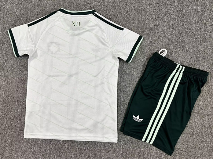 26-27 Northern Ireland Away White Kids/Youth Soccer Uniform-7809