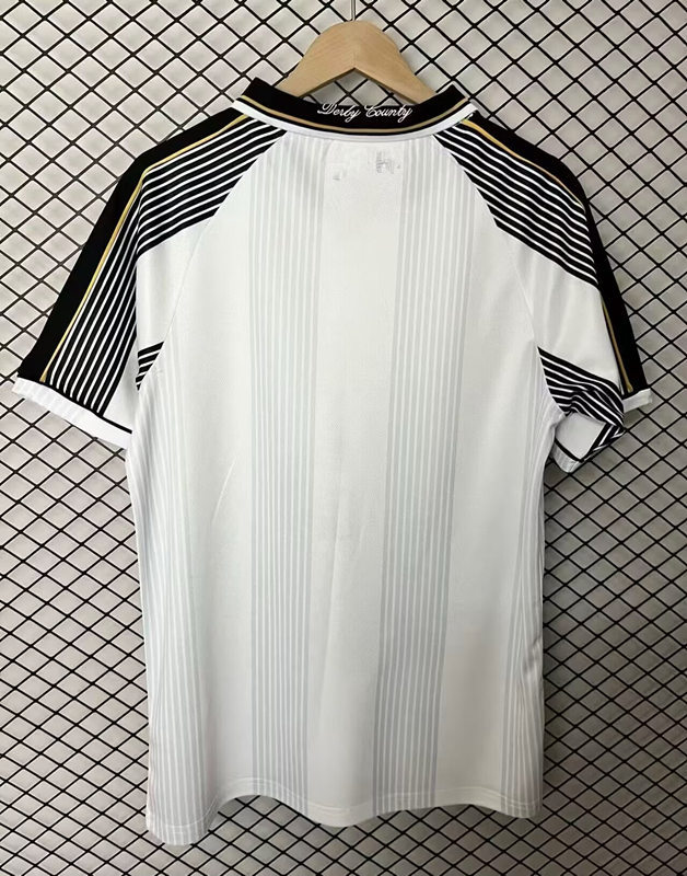 (S-4XL) Retro Version 95-96 Derby County Home White Thailand Soccer Jersey-2044