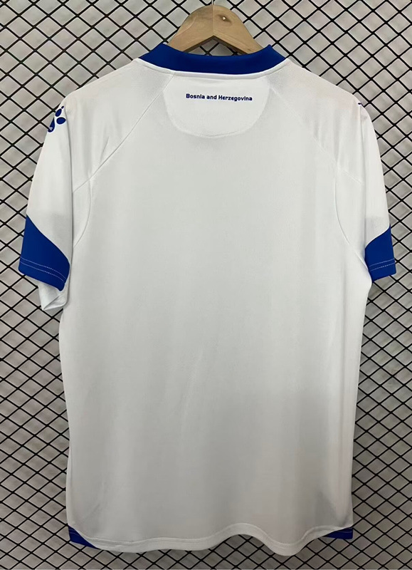 (S-4XL) 26-27 Bosnia Away White Thailand Soccer Jersey AAA-2044