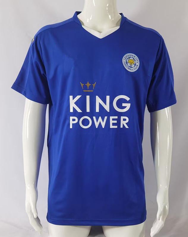 Retro Version 15-16 Leicester City Home Blue Thailand Soccer Jersey AAA-2044