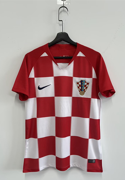 Retro Version 2018 Croatia Home Red&White Thailand Soccer Jersey AAA-2483