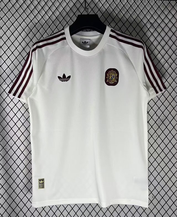 (S-4XL) 26-27 Special Version Spain White Thailand Soccer Jersey AAA-2483