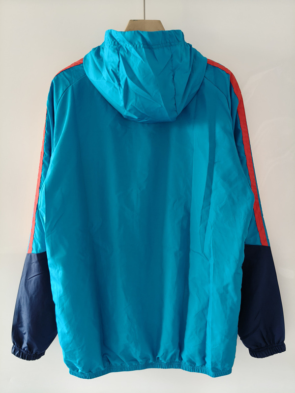 26-27 Spain Light Blue Single-sided Thailand Trench Coats With Hat- 0255