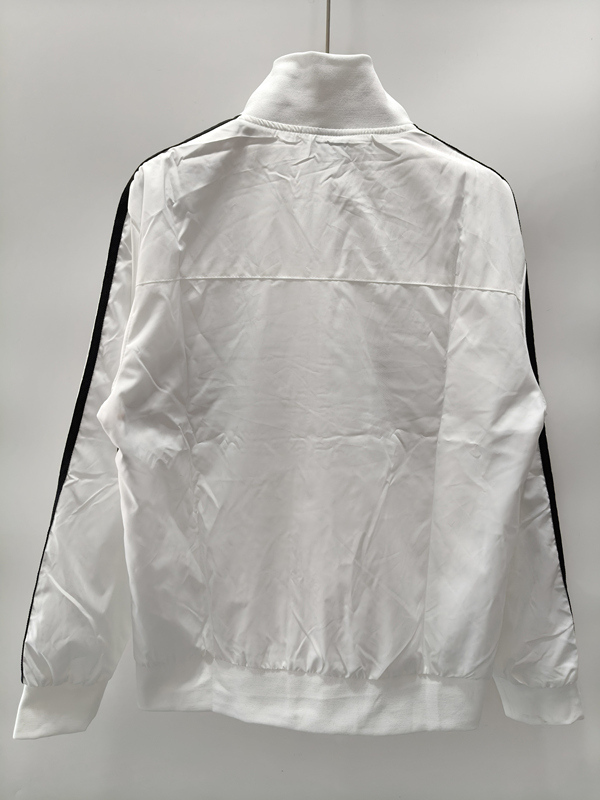 Retro Version 13-14  Real Madrid White Thailand Soccer Trench Coats With Hat-0225