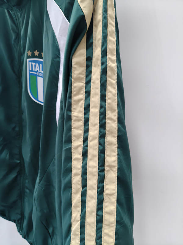 26-27 Italy Dark Green Single-sided Plaid Fabric Thailand Trench Coats With Hat- 0255