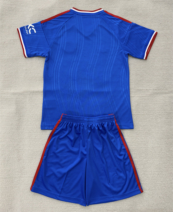 26-27 Concept Version Manchester United Blue Kids/Youth Soccer Uniform-2483