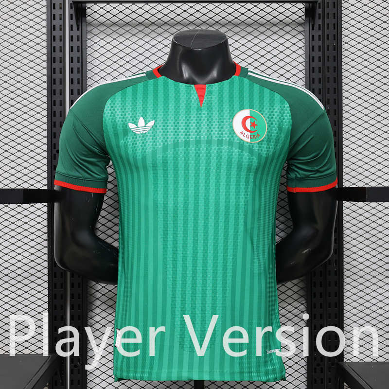 Player Version 26-27 Algeria Away Green Thailand Soccer Jersey AAA-888