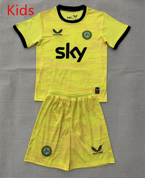 26-27 Ireland Goalkeeper Yellow Kids/Youth Soccer Uniform-AY