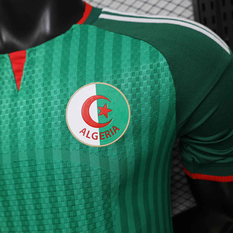 Player Version 26-27 Algeria Away Green Thailand Soccer Jersey AAA-888