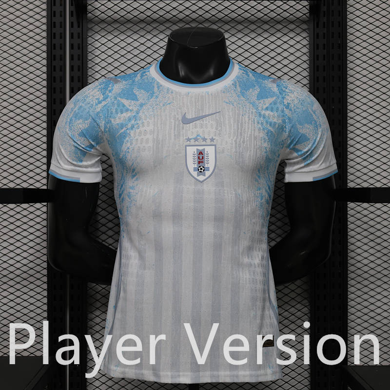 Player Special Version 26-27 Uruguay White Thailand Soccer Jersey AAA-8888