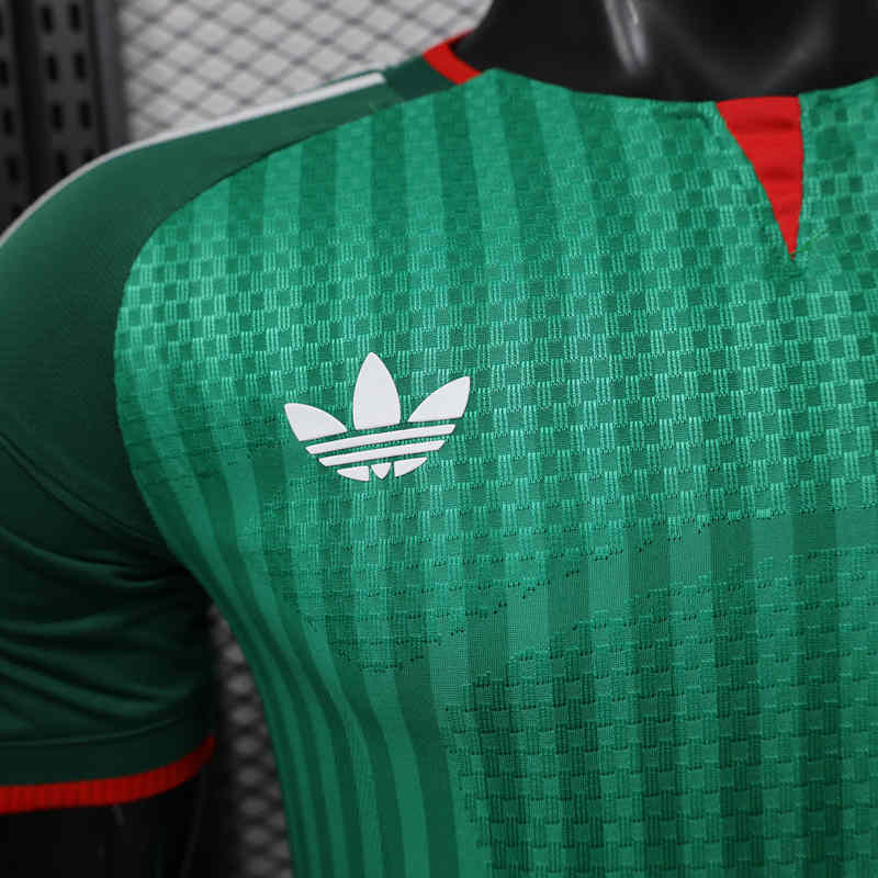 Player Version 26-27 Algeria Away Green Thailand Soccer Jersey AAA-888