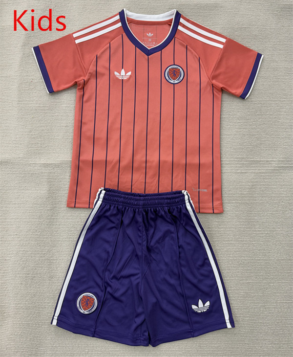 26-27 Scotland Away Pink Kids/Youth Soccer Uniform-AY