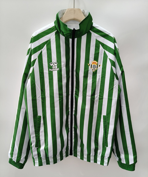 25-26 Real Betis Black&Green Double-sided Thailand Soccer Trench Coat -0225