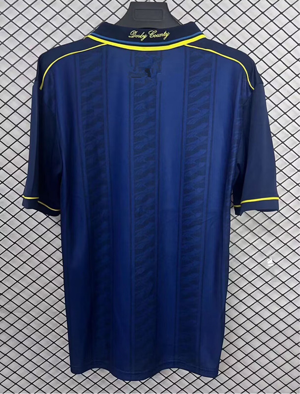 (S-4XL) Retro Version 95-96 Derby County Away Royal Blue Thailand Soccer Jersey-2044