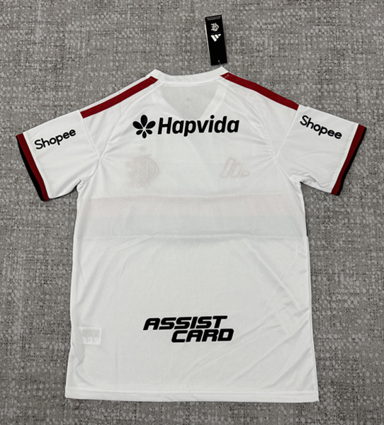 (S-4XL) 26-27 Flamengo Away (Full Advertisement) White Thailand Soccer Jersey AAA-4506