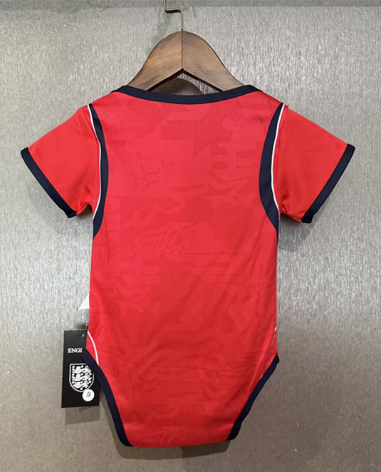 26-27 England Red Baby Soccer Uniform-7411