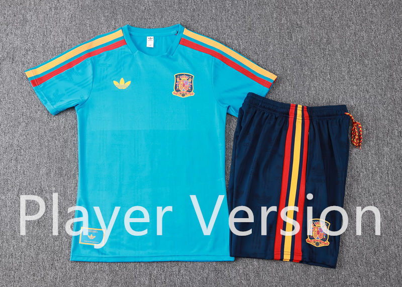 (S-4XL)Player Version 26-27 Spain Light Blue Thailand Soccer Uniform-9926