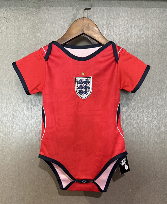 26-27 England Red Baby Soccer Uniform-7411