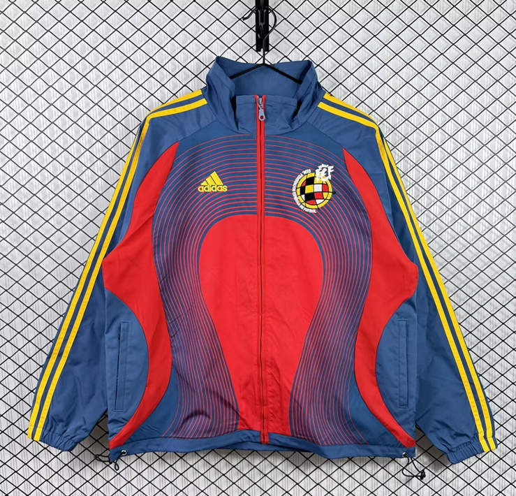 Retro Edition 06-07 Spain Red&Blue Trench Coat - 3257