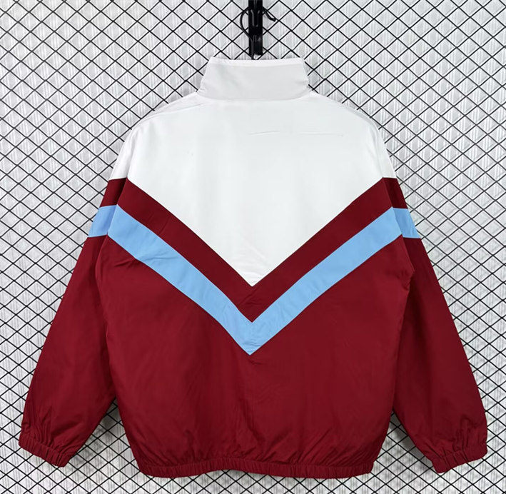 Retro version 90-92 Sevilla Red&White Thailand Trench Coats-3257