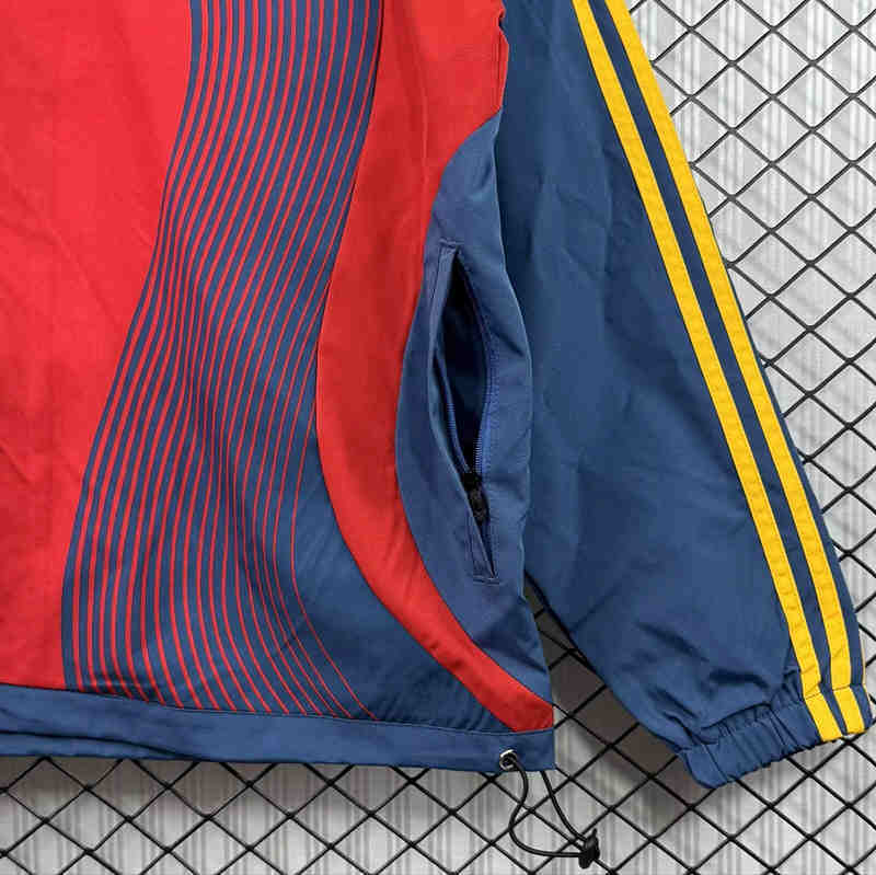 Retro Edition 06-07 Spain Red&Blue Trench Coat - 3257