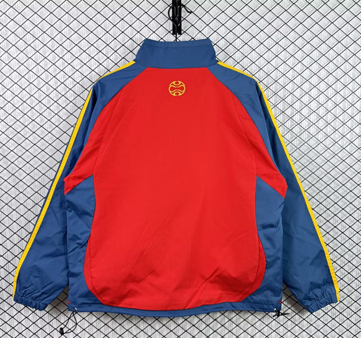 Retro Edition 06-07 Spain Red&Blue Trench Coat - 3257