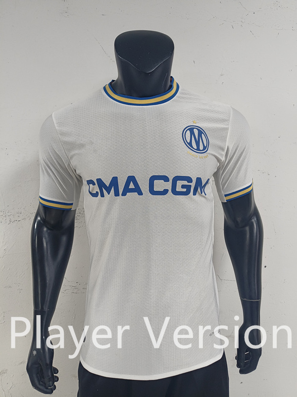 Player Version 26-27 Olympique de Marseille Home White Thailand Soccer Jersey AAA-0871