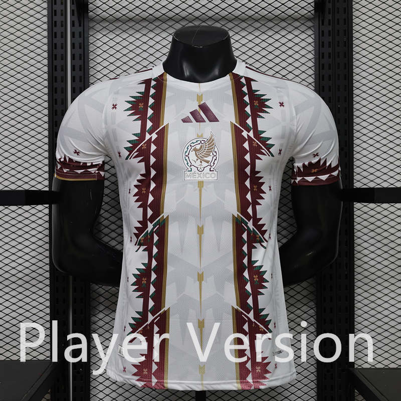 26-27 Player Special Version Mexico White Thailand Soccer Jersey AAA-888