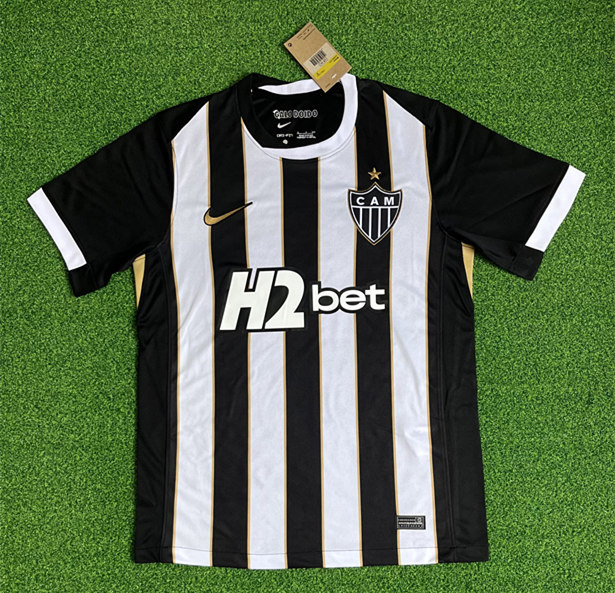 (S-4XL) 26-27 Atlético Mineiro Home Black&White Thailand Soccer Jersey AAA-403