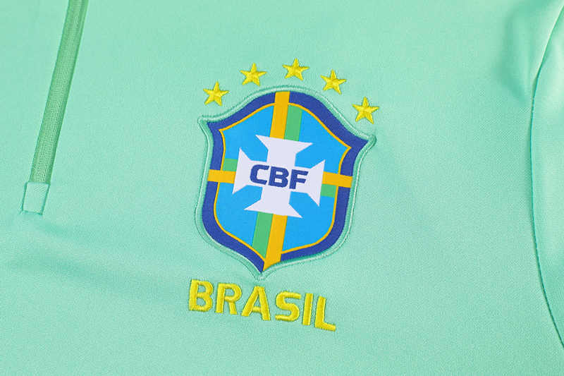 26-27 Brazil Light Green Soccer Tracksuit-GDP