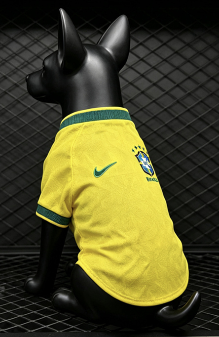 26-27 Brazil Yellow Pet Jersey - 3596