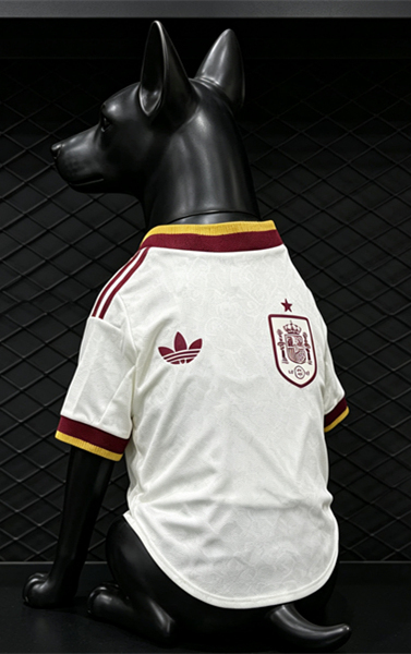 26-27 Spain White Pet Jersey - 3596