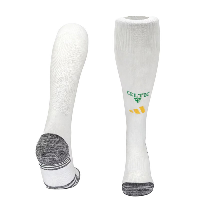 26-27 Celtic Home White Kids/Youth Soccer Socks