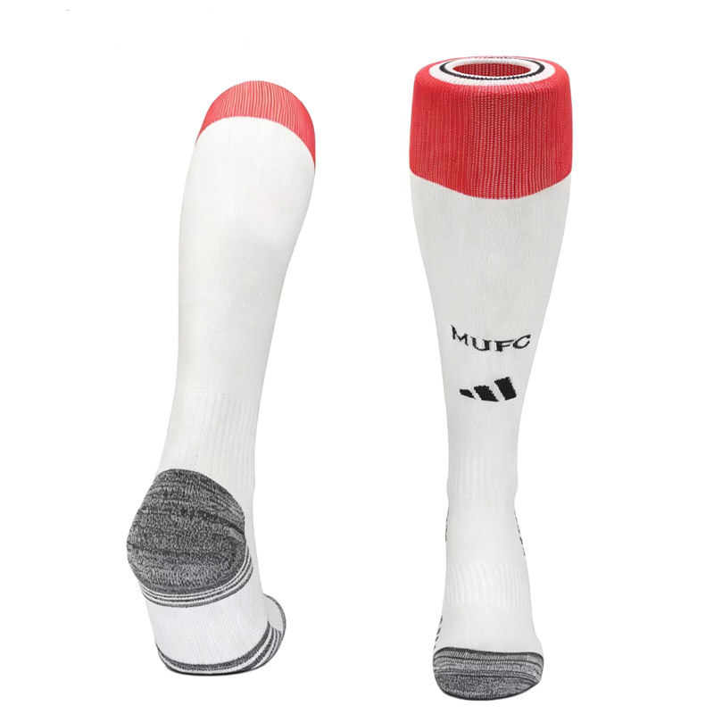 26-27 Manchester United Home White Soccer Socks