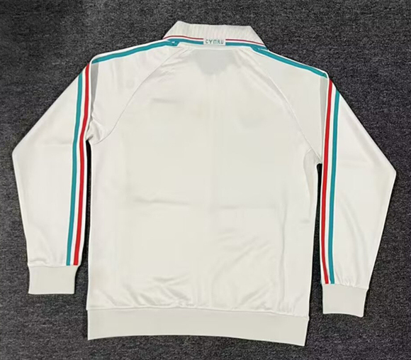 26-27 Wales White Thailand Soccer Jacket Uniform-5303