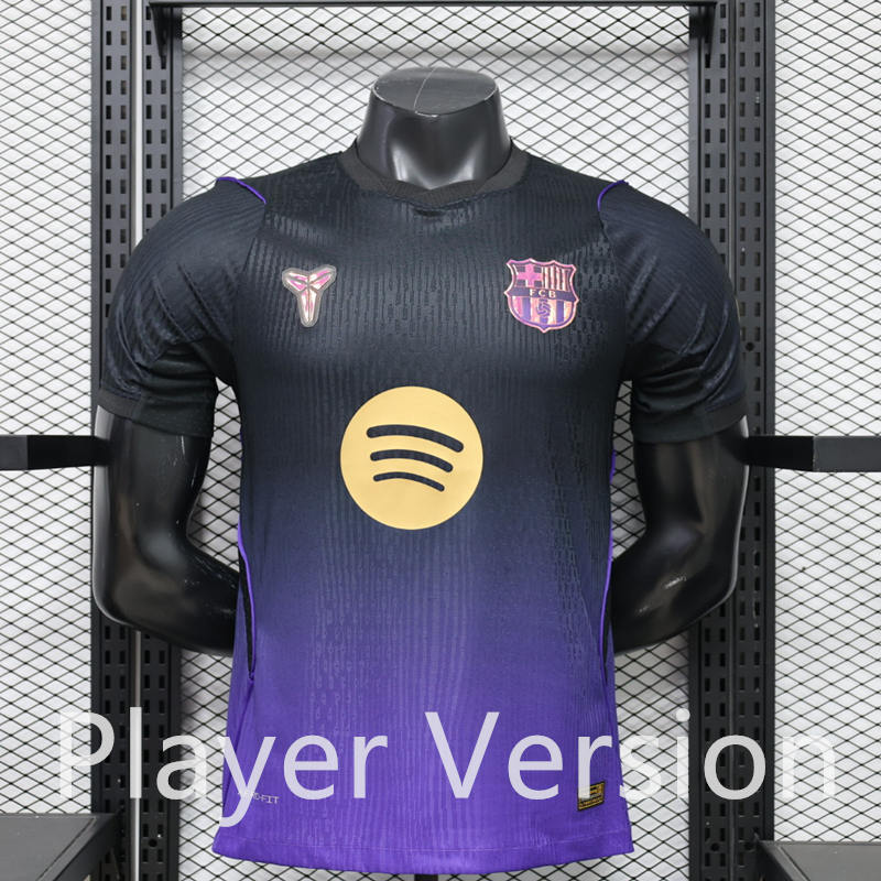 Player Version 26-27 Barcelona Away Black&Purple Thailand Soccer Jersey AAA-888