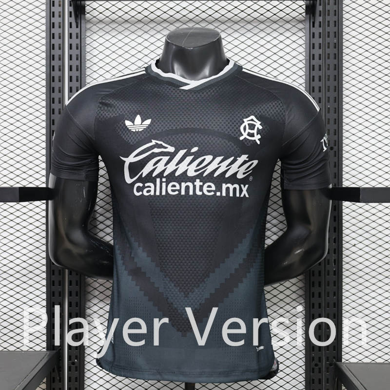 Player Version 26-27 Club America Away Black Thailand Soccer Jersey AAA-888