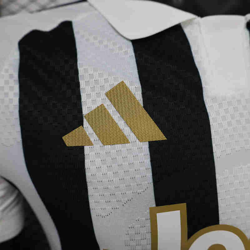 Player Version 26-27 Juventus Home Black&White Thailand Soccer Jersey AAA-888